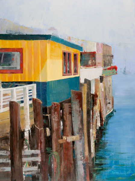Wharf Shacks and Pilings