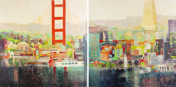 Cityscape San Francisco (Diptych)