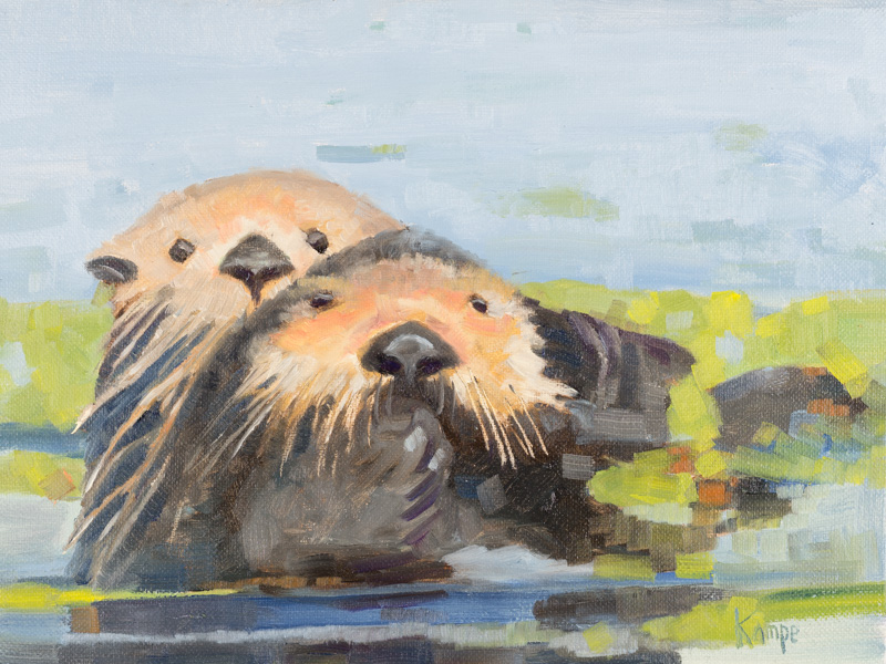 Mr. and Mrs. Sea Otter in Kelp