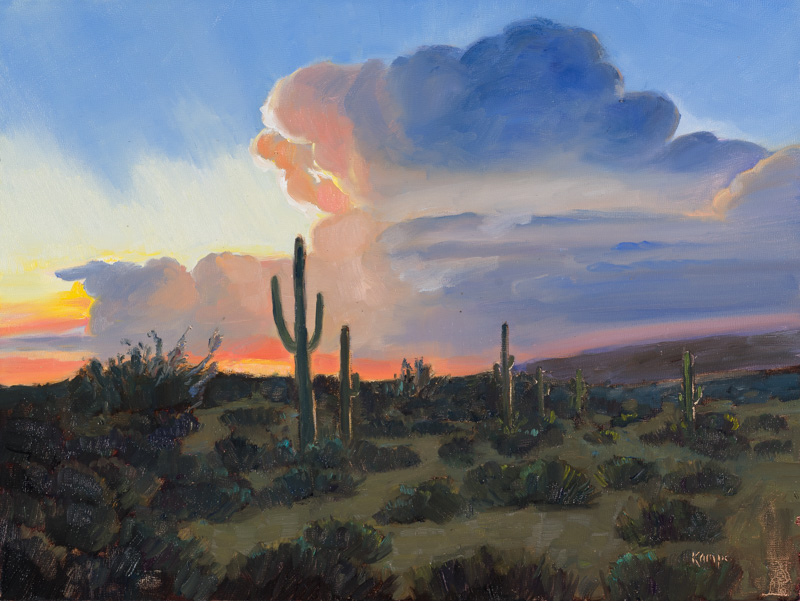 Desert Clouds at Sunset