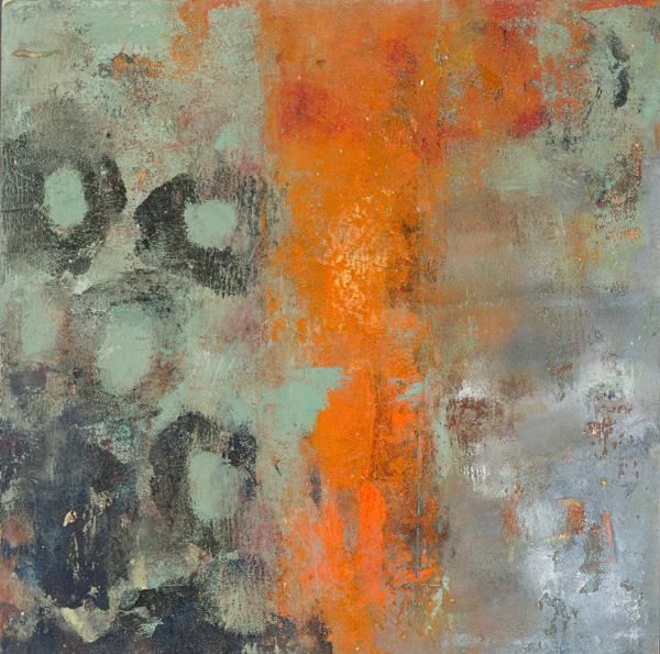 Patina in Orange and Green - Study 1