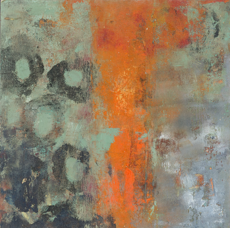 Patina in Orange and Green - Study 1