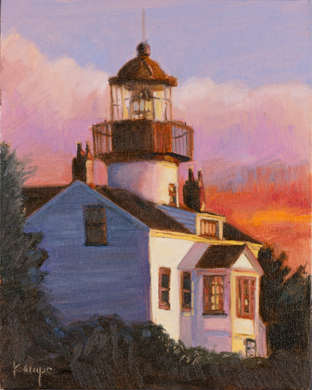 Lighthouse in Evening Glow