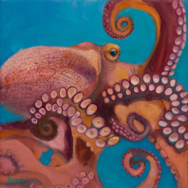 Photo - Octopus on Blue