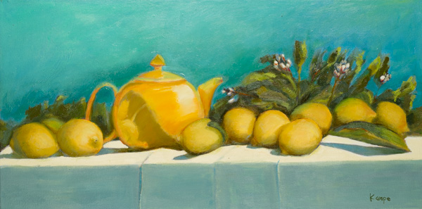 Photo - Lemons and Yellow Teapot