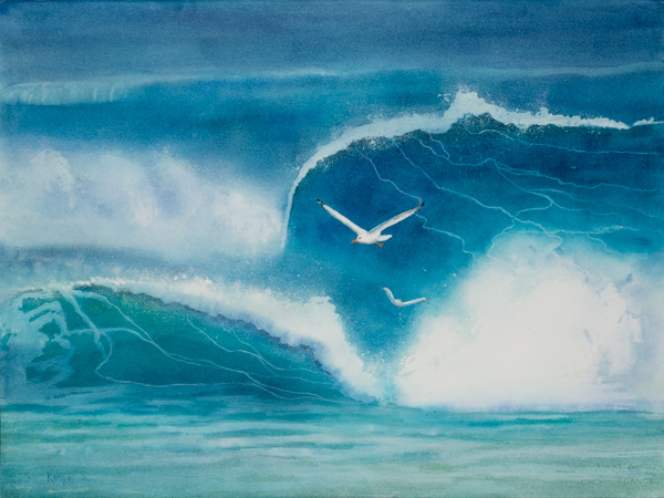 Seagulls and Surf